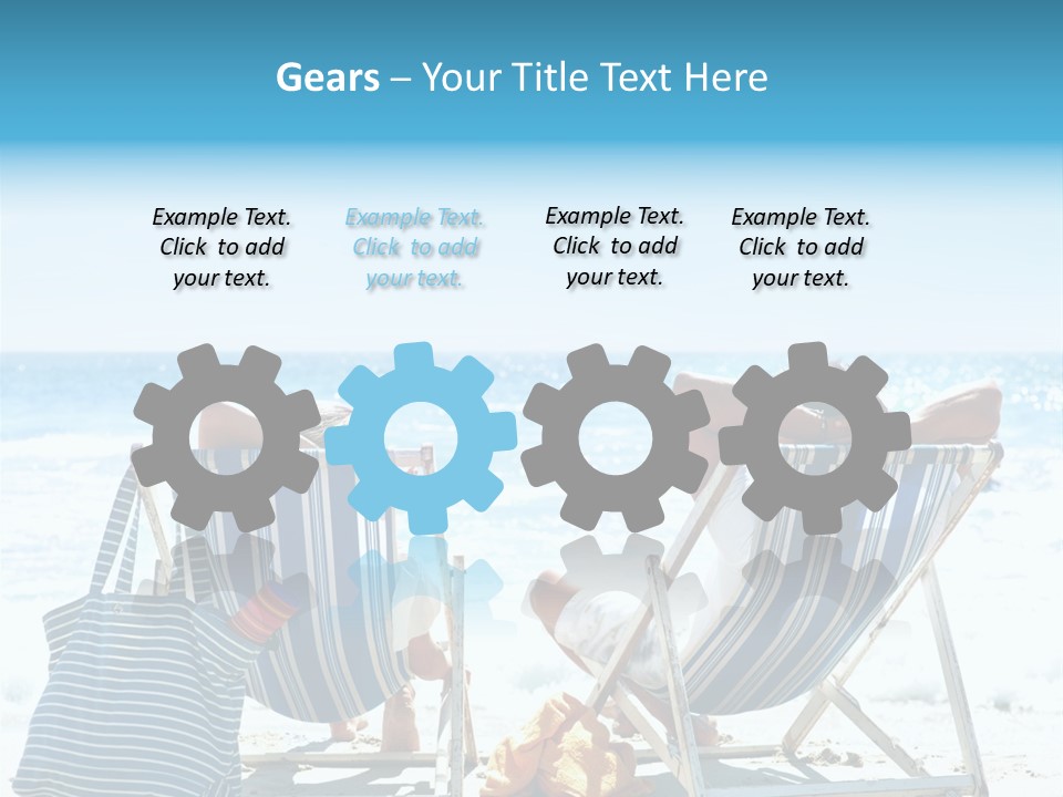 Couple Picnic Sea PowerPoint Template