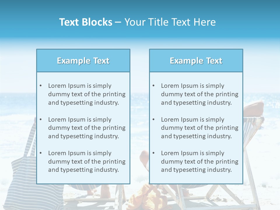 Couple Picnic Sea PowerPoint Template