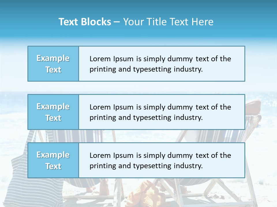 Couple Picnic Sea PowerPoint Template