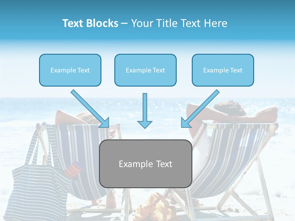 Couple Picnic Sea PowerPoint Template