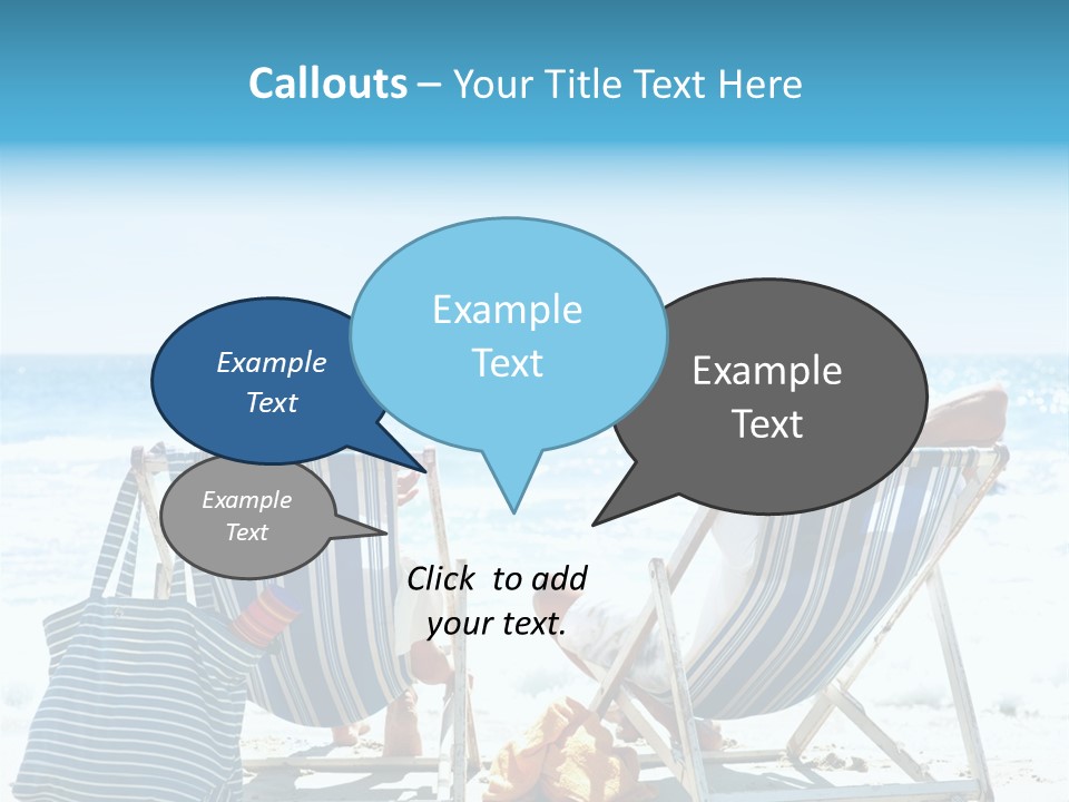 Couple Picnic Sea PowerPoint Template