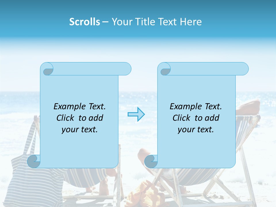 Couple Picnic Sea PowerPoint Template