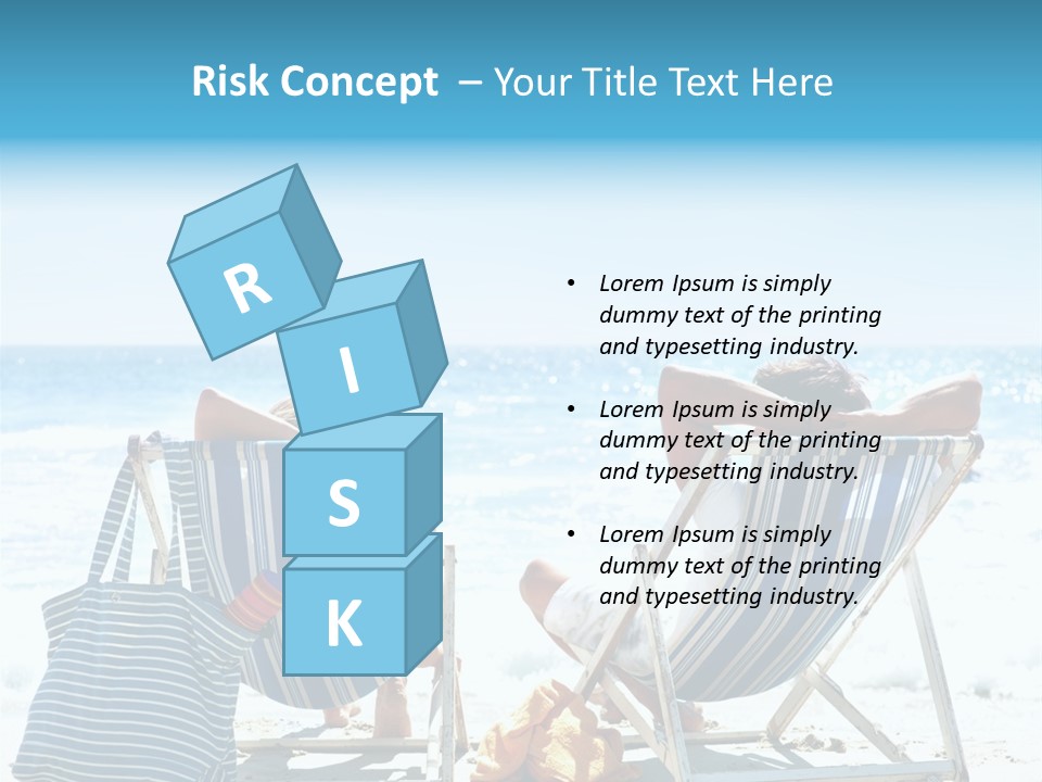 Couple Picnic Sea PowerPoint Template