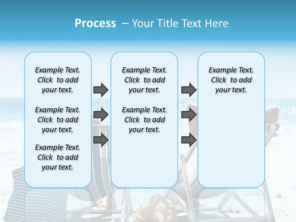 Couple Picnic Sea PowerPoint Template