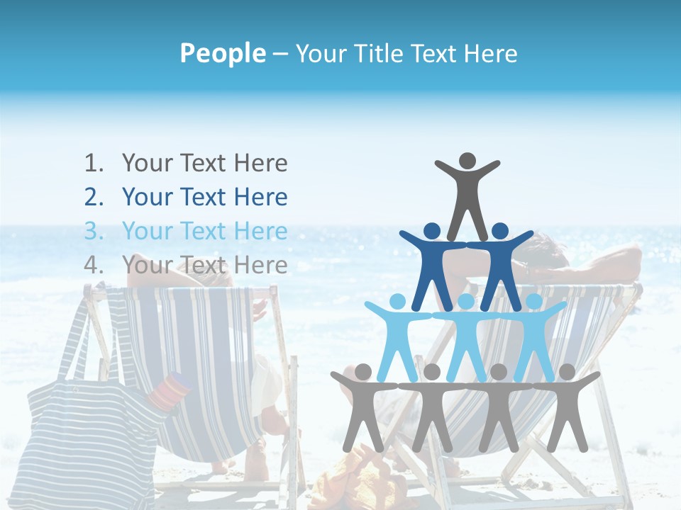 Couple Picnic Sea PowerPoint Template