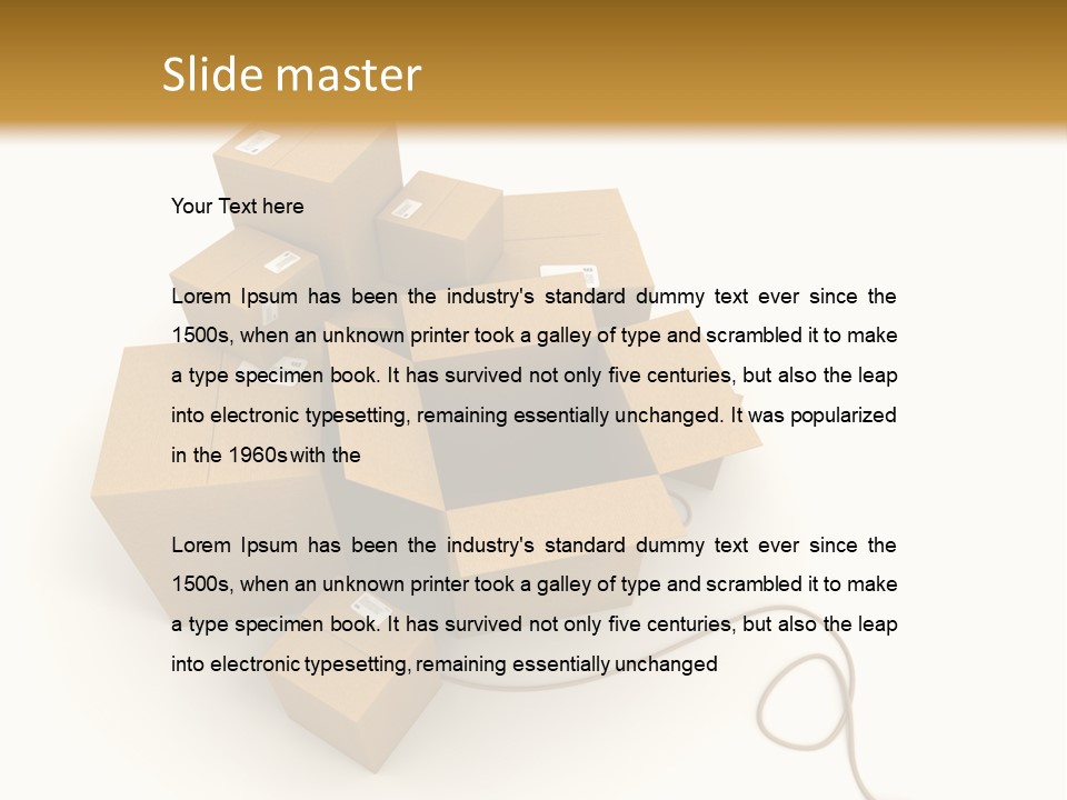 Work Cardboard Farming PowerPoint Template