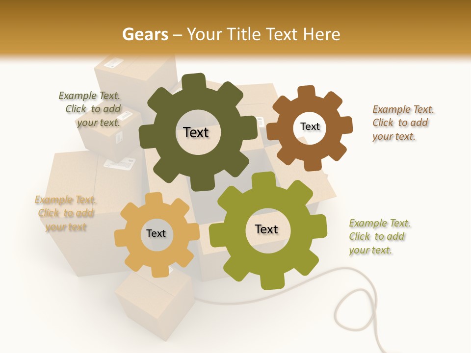 Work Cardboard Farming PowerPoint Template