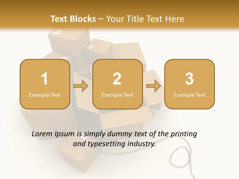 Work Cardboard Farming PowerPoint Template
