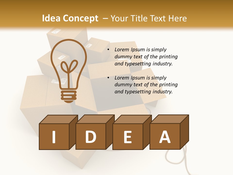 Work Cardboard Farming PowerPoint Template