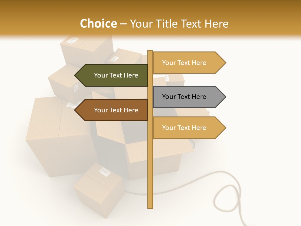 Work Cardboard Farming PowerPoint Template