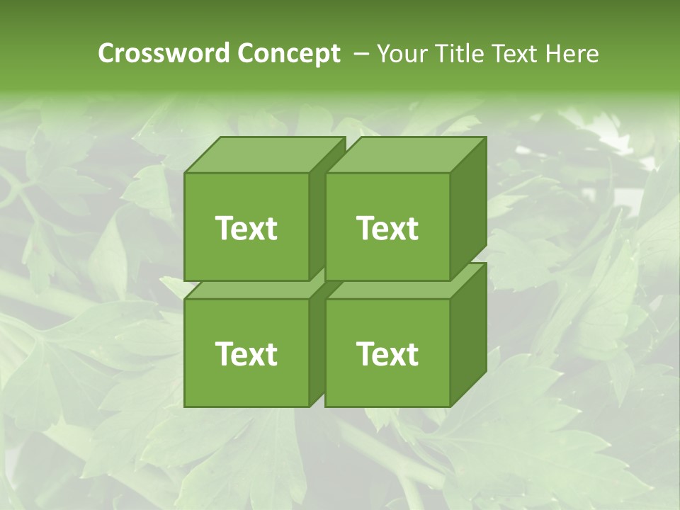 Green Bundle Ingredient PowerPoint Template