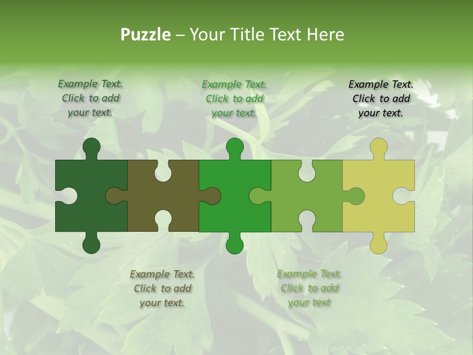 Green Bundle Ingredient PowerPoint Template