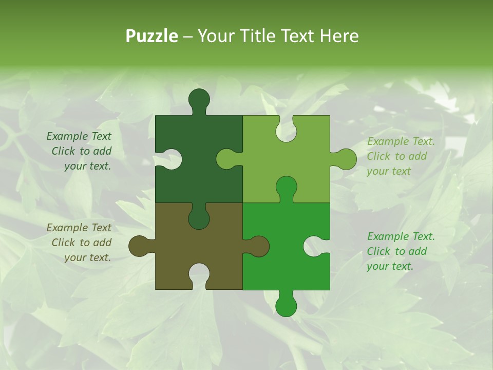 Green Bundle Ingredient PowerPoint Template