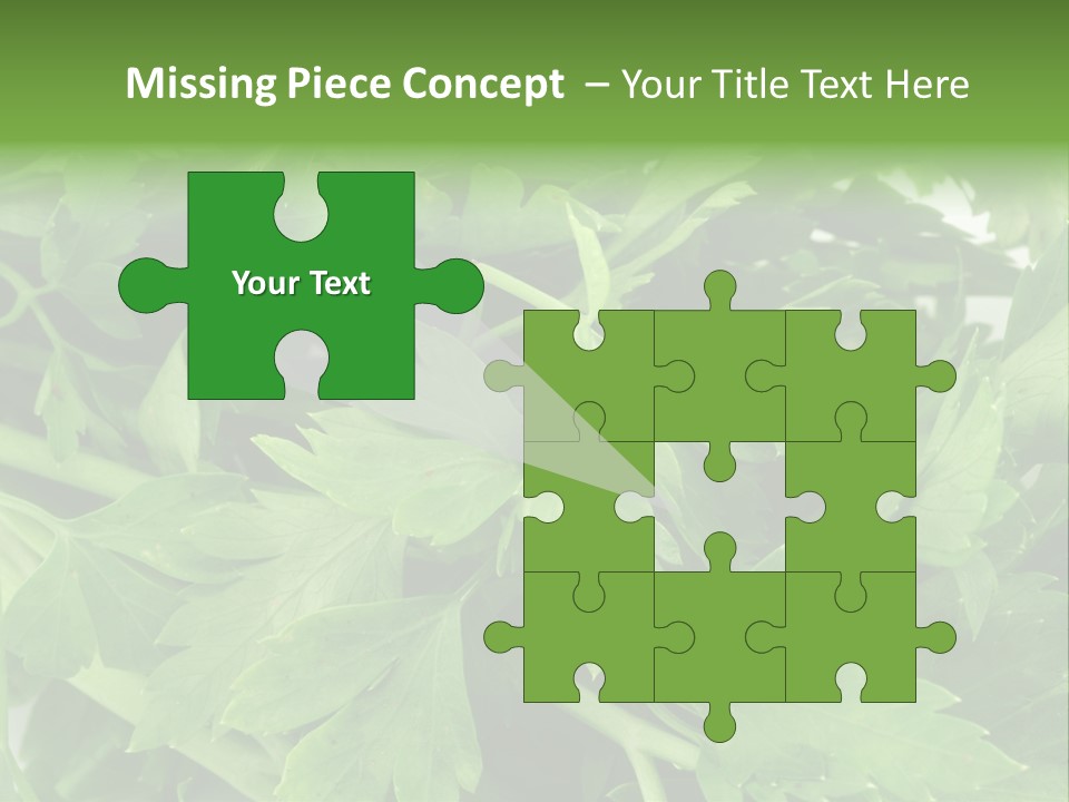 Green Bundle Ingredient PowerPoint Template