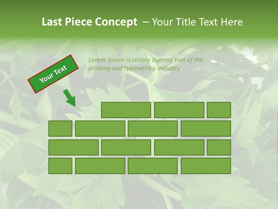 Green Bundle Ingredient PowerPoint Template