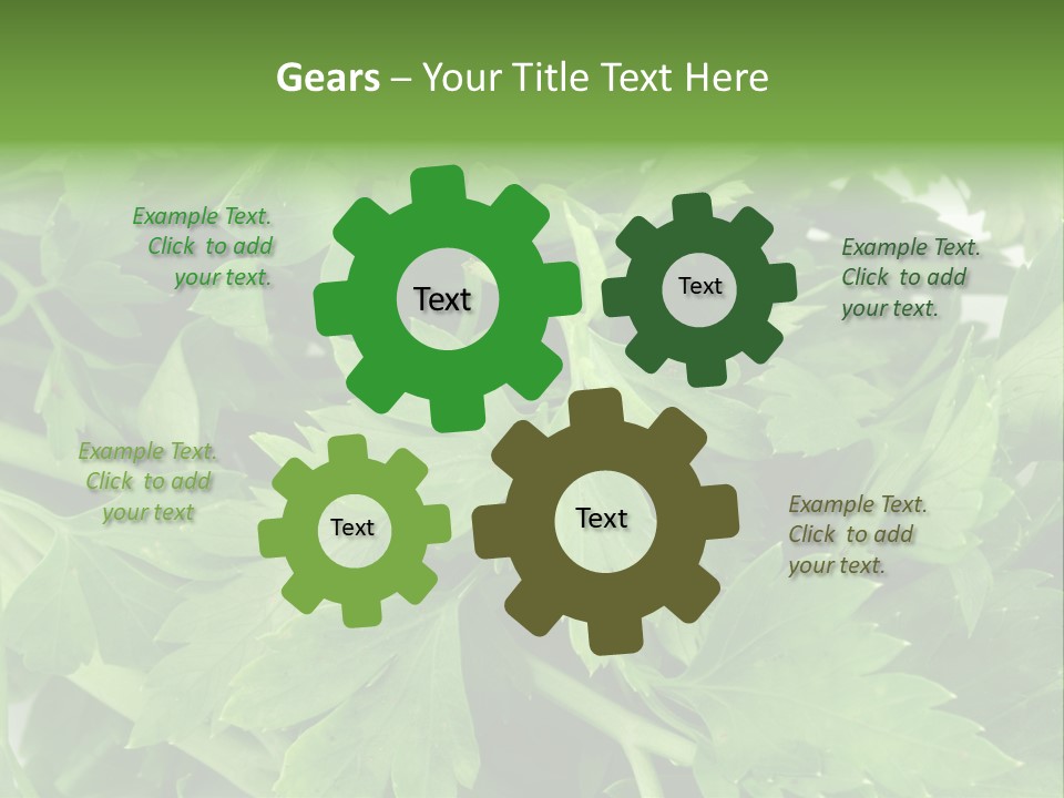 Green Bundle Ingredient PowerPoint Template