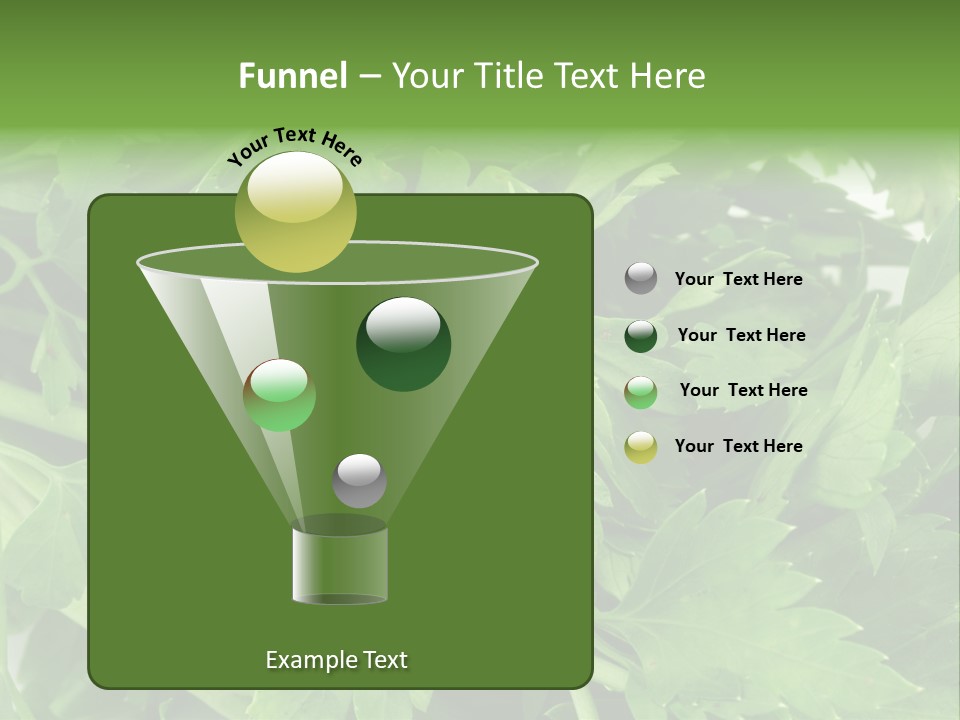 Green Bundle Ingredient PowerPoint Template