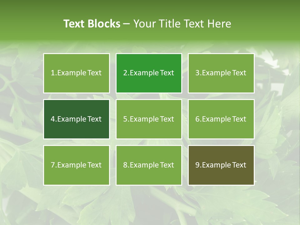 Green Bundle Ingredient PowerPoint Template
