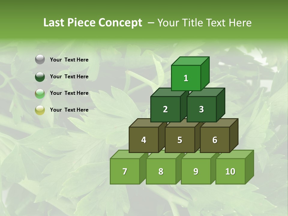 Green Bundle Ingredient PowerPoint Template