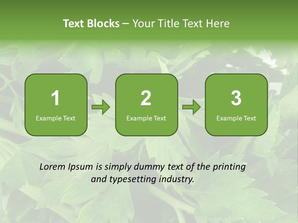 Green Bundle Ingredient PowerPoint Template