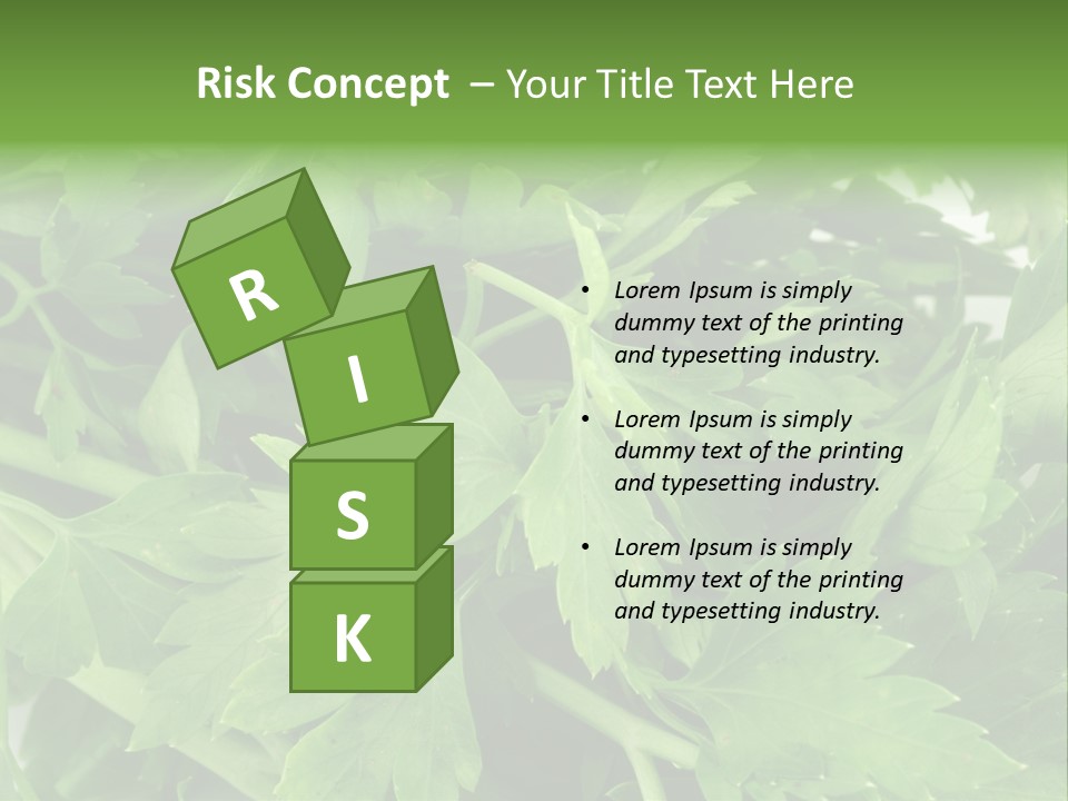 Green Bundle Ingredient PowerPoint Template