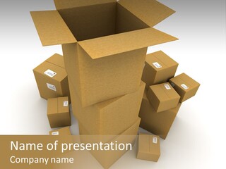 Power Business Card PowerPoint Template