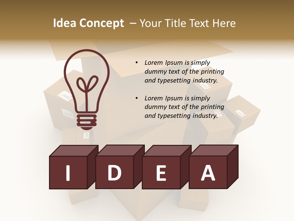 Power Business Card PowerPoint Template