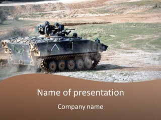 Camouflage Weaponry Peace PowerPoint Template