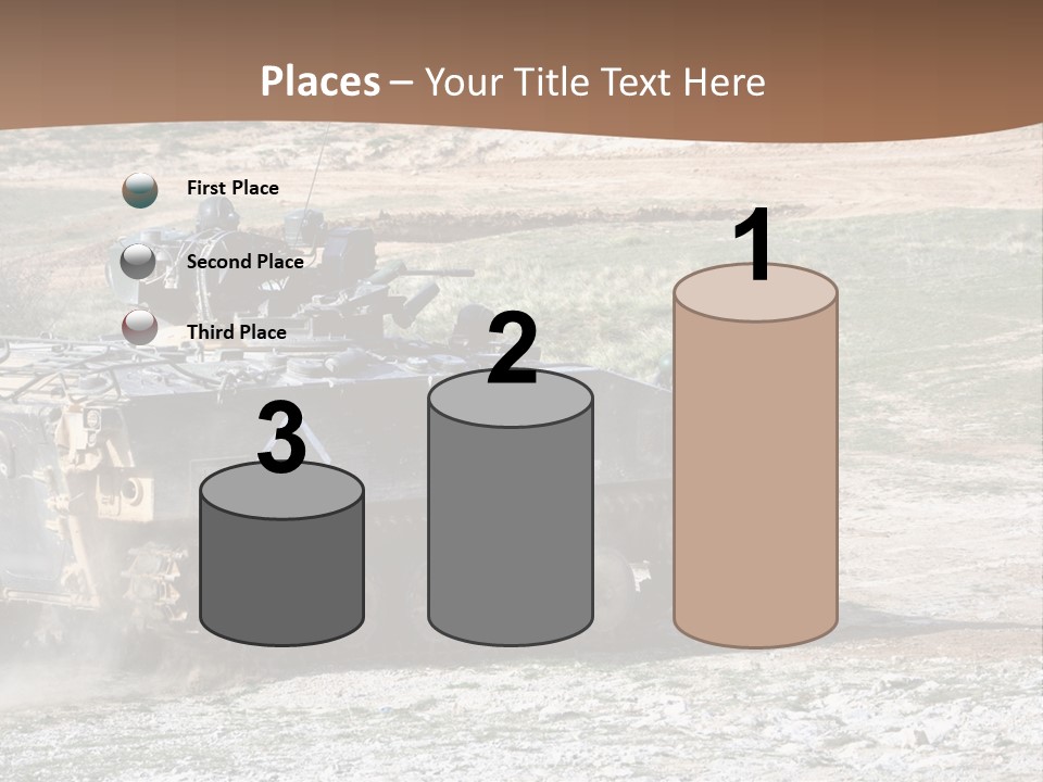 Camouflage Weaponry Peace PowerPoint Template