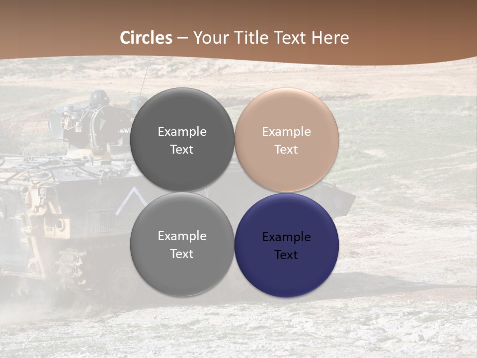Camouflage Weaponry Peace PowerPoint Template