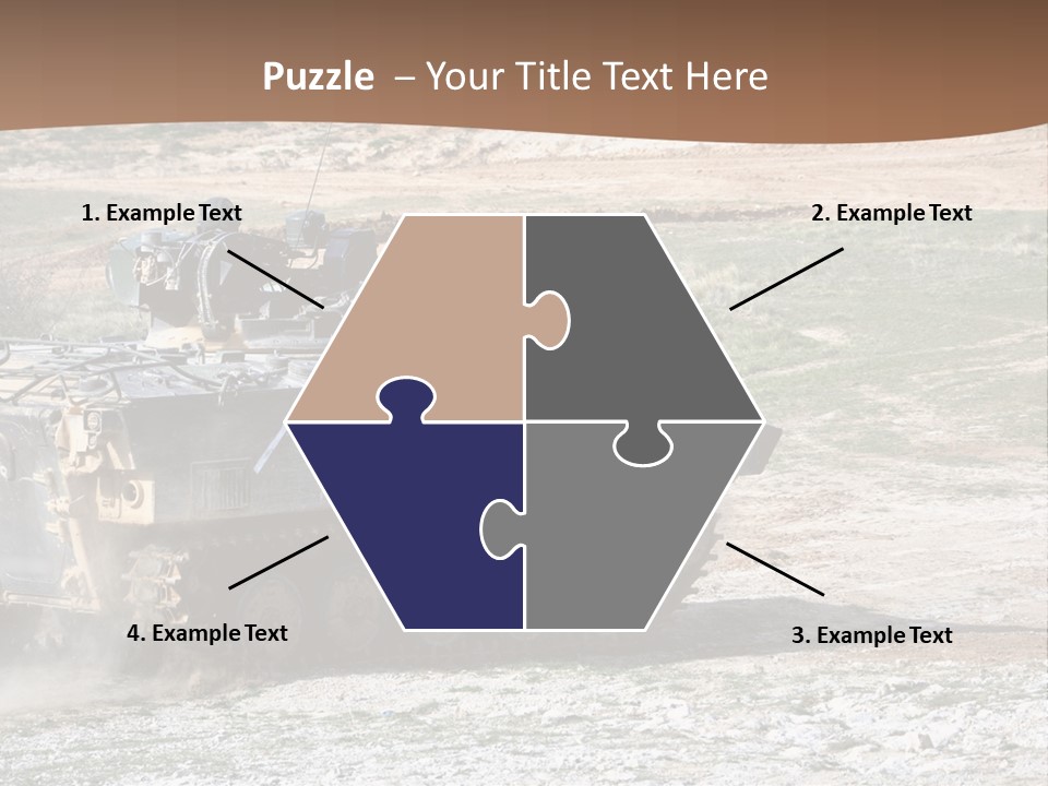 Camouflage Weaponry Peace PowerPoint Template