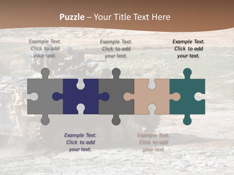 Camouflage Weaponry Peace PowerPoint Template