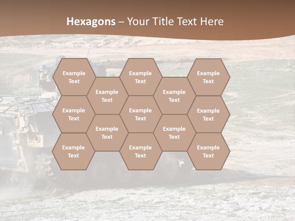 Camouflage Weaponry Peace PowerPoint Template