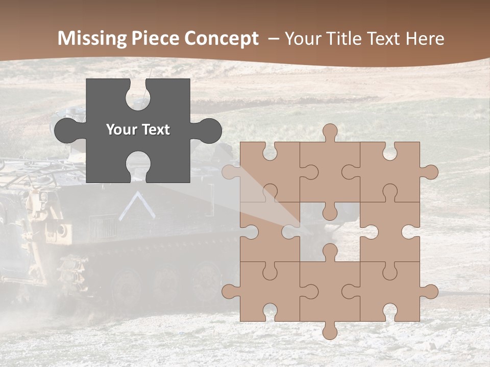 Camouflage Weaponry Peace PowerPoint Template