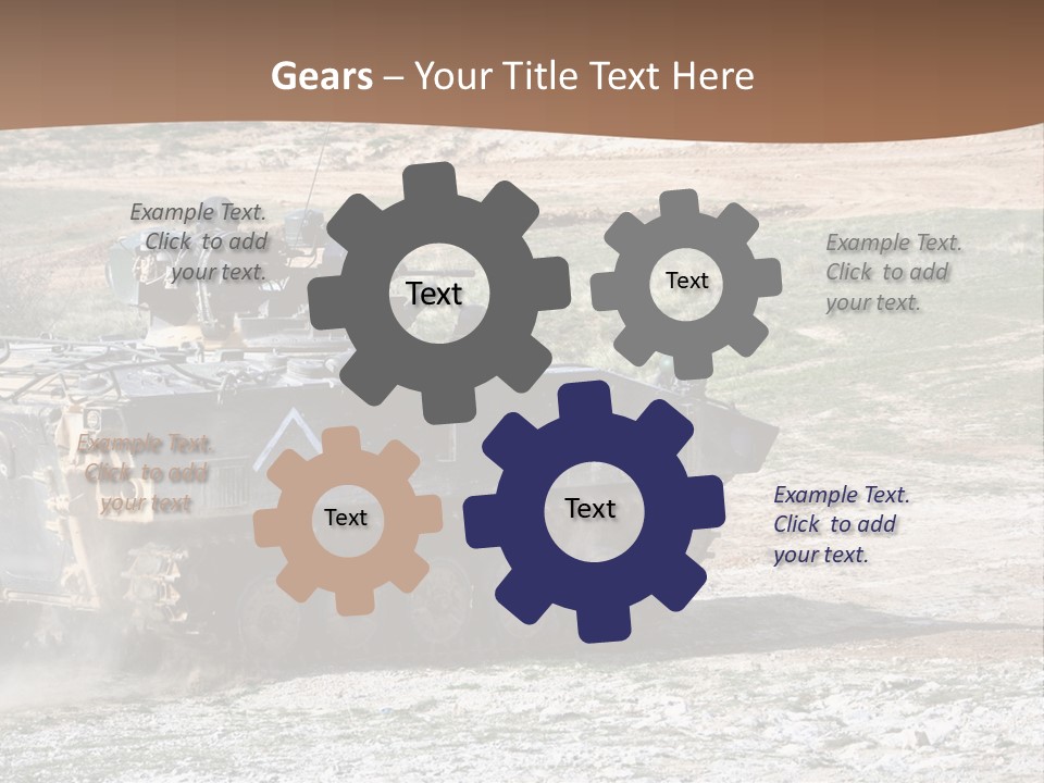 Camouflage Weaponry Peace PowerPoint Template