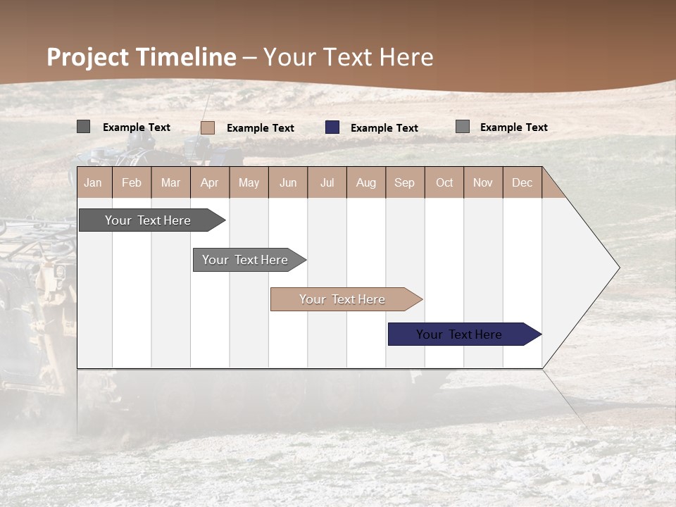 Camouflage Weaponry Peace PowerPoint Template