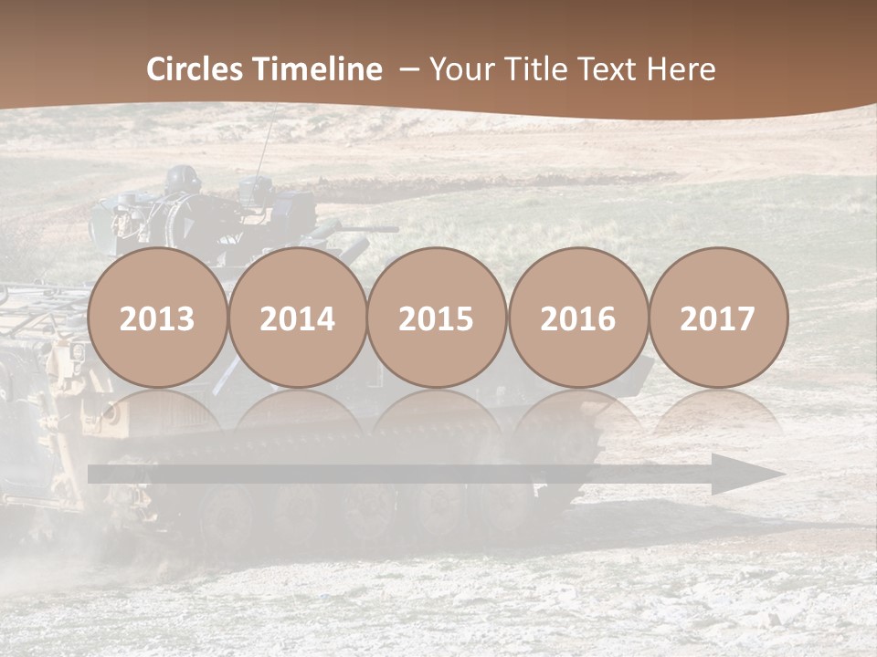 Camouflage Weaponry Peace PowerPoint Template