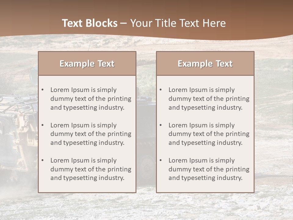 Camouflage Weaponry Peace PowerPoint Template