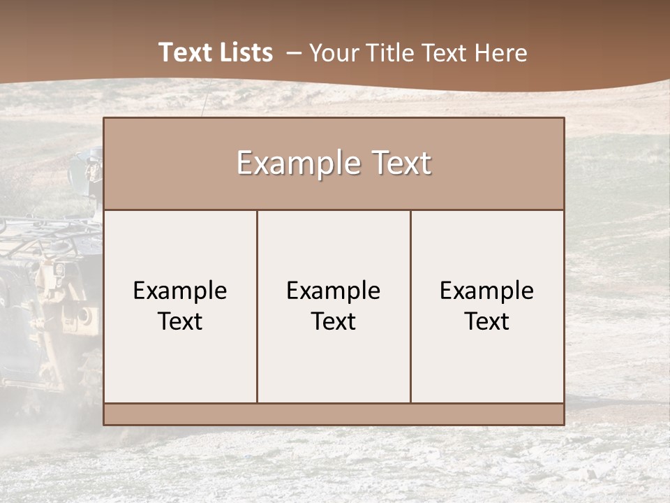 Camouflage Weaponry Peace PowerPoint Template