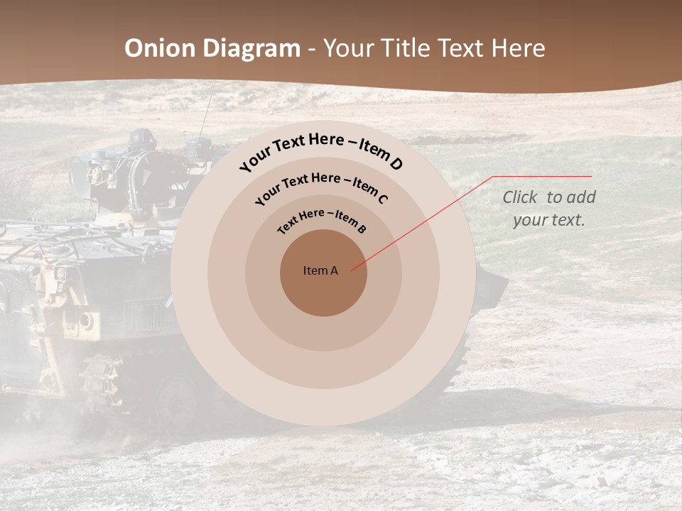 Camouflage Weaponry Peace PowerPoint Template