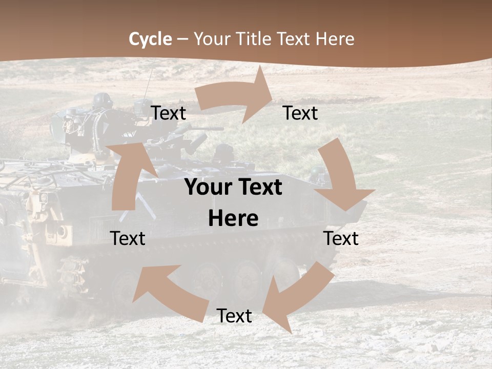 Camouflage Weaponry Peace PowerPoint Template