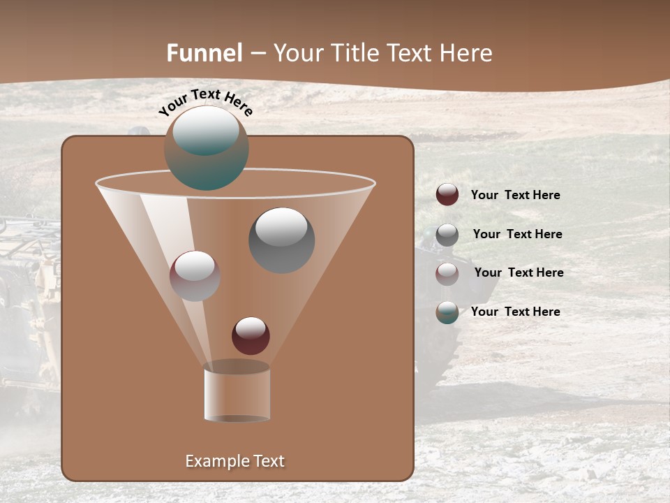 Camouflage Weaponry Peace PowerPoint Template