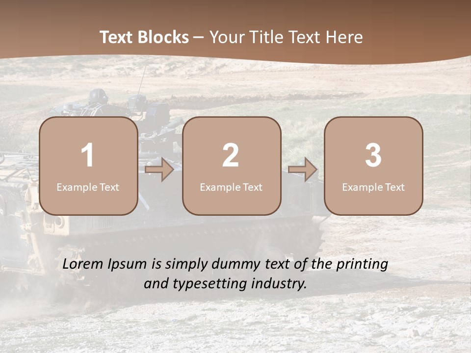 Camouflage Weaponry Peace PowerPoint Template