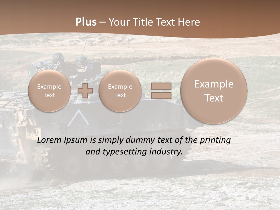 Camouflage Weaponry Peace PowerPoint Template