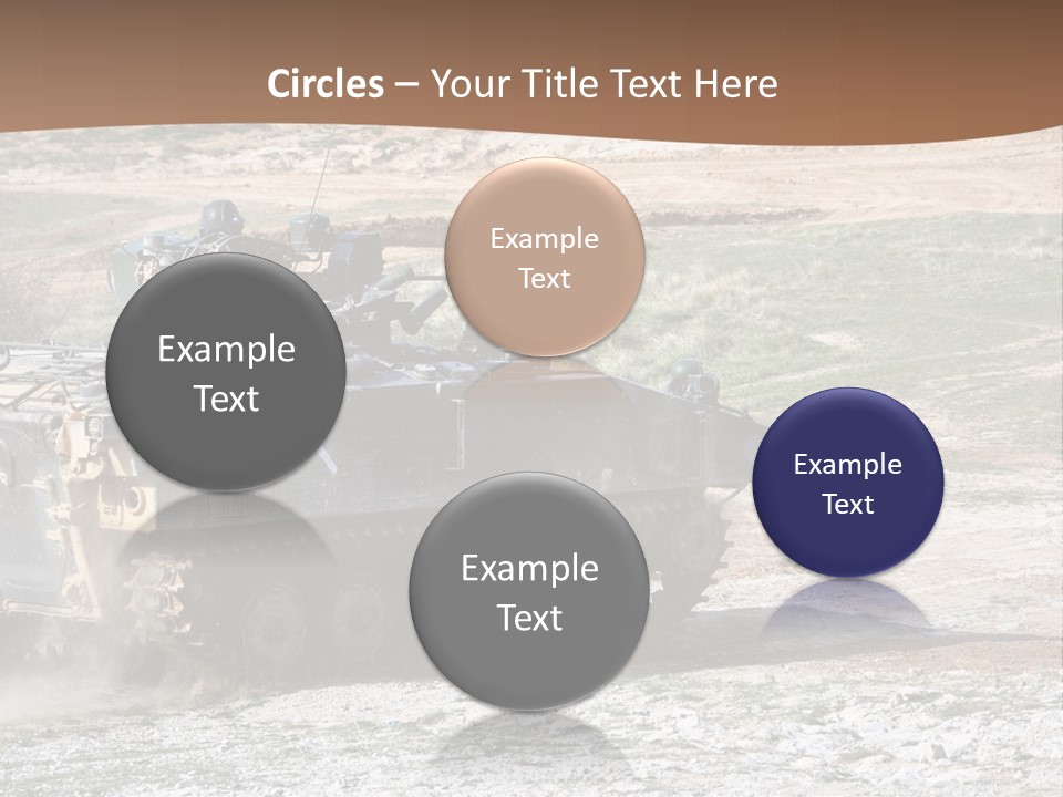 Camouflage Weaponry Peace PowerPoint Template