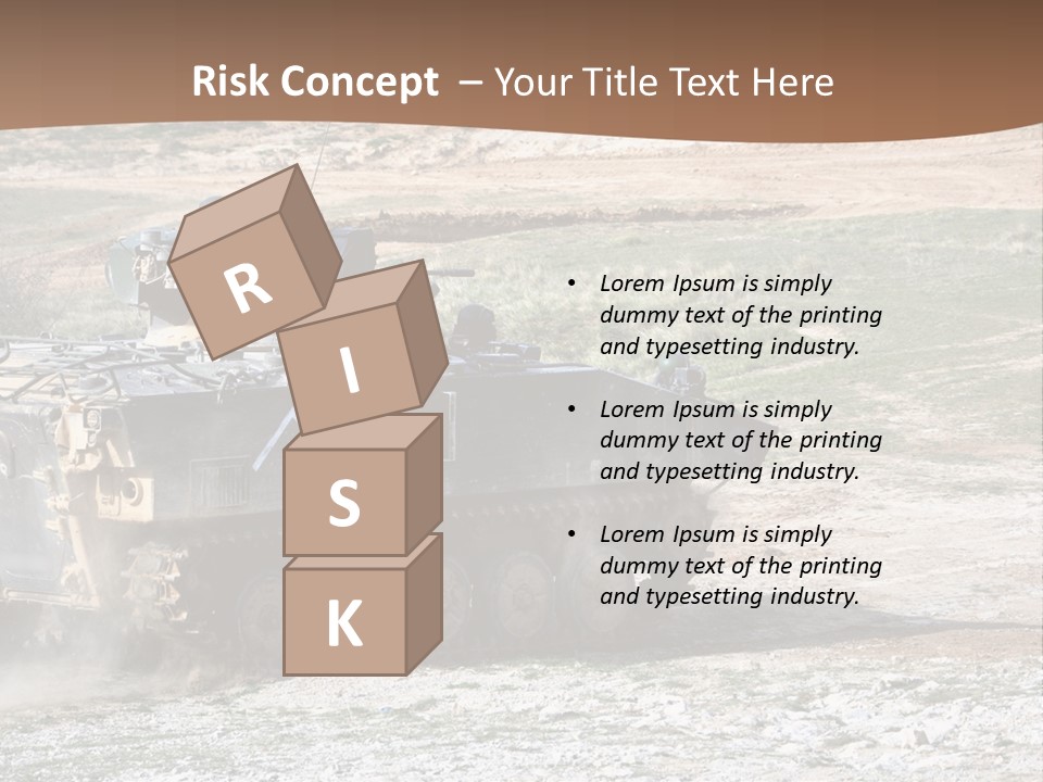 Camouflage Weaponry Peace PowerPoint Template