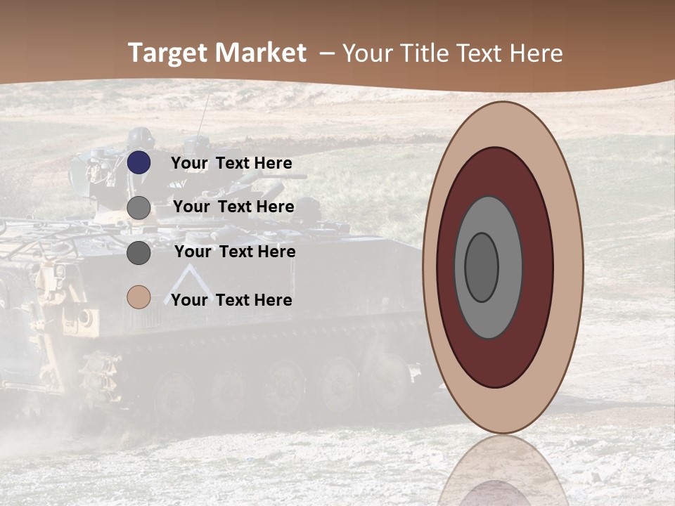 Camouflage Weaponry Peace PowerPoint Template