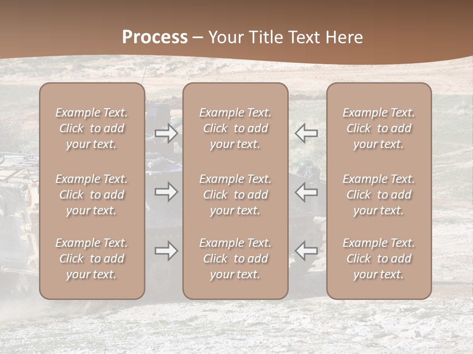 Camouflage Weaponry Peace PowerPoint Template