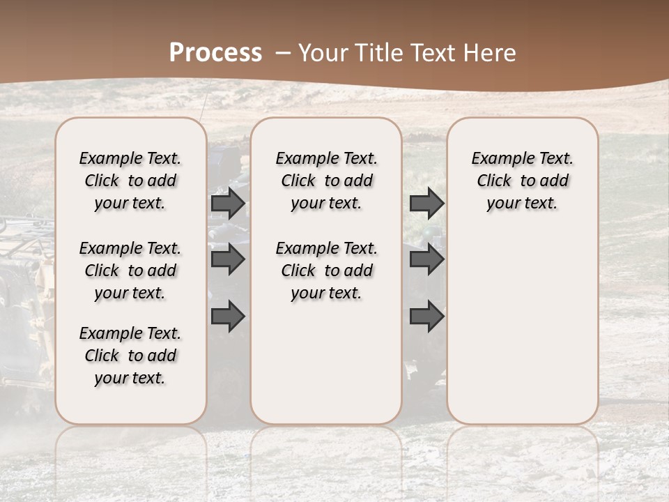 Camouflage Weaponry Peace PowerPoint Template