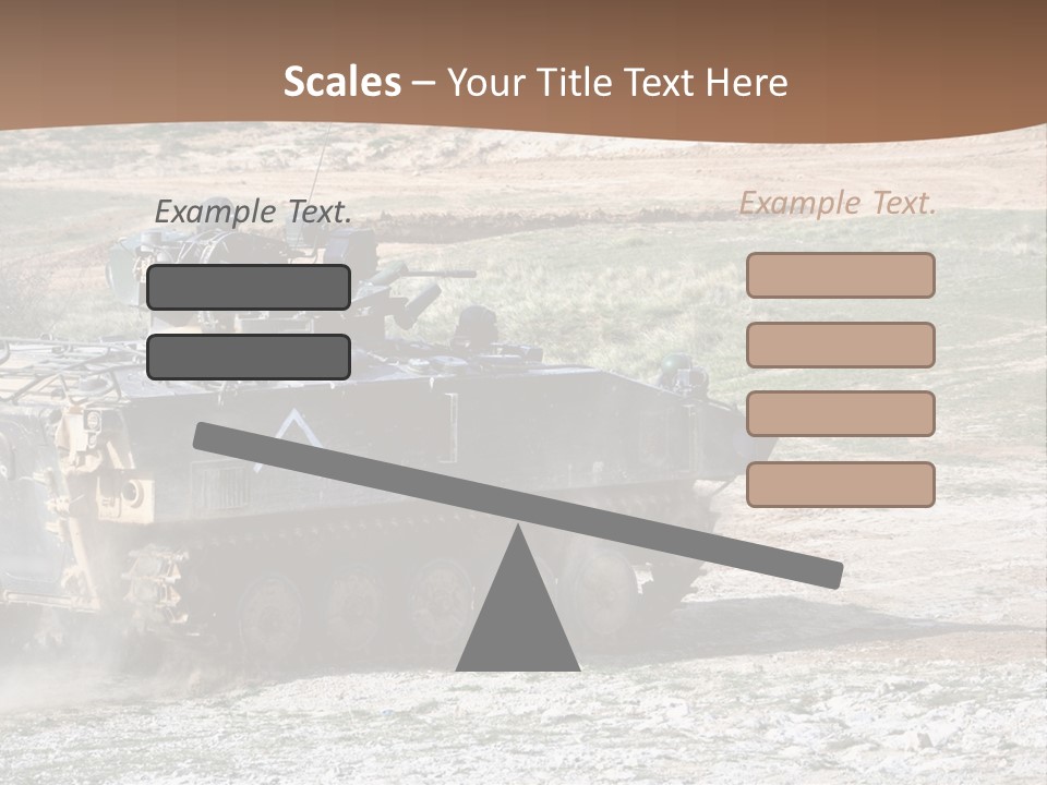 Camouflage Weaponry Peace PowerPoint Template